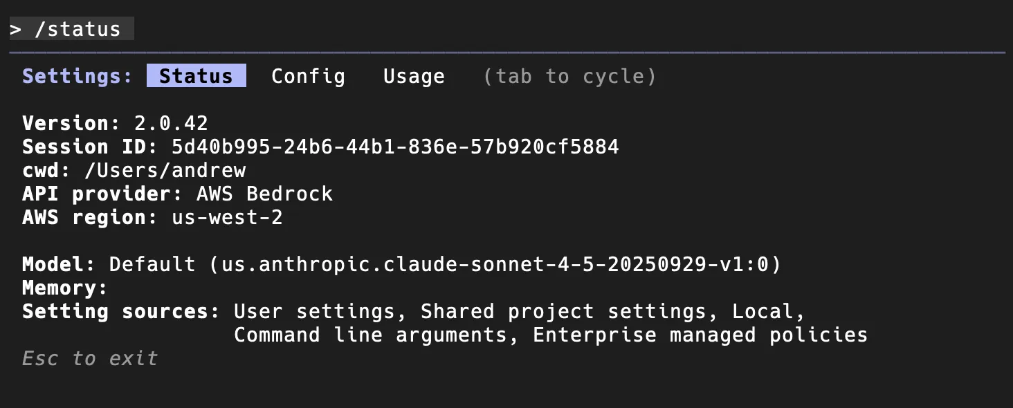 claude successfully configured in the terminal